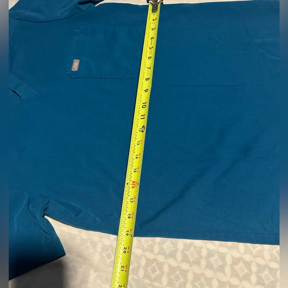 Figs Teal Scrub Mens joggers Set size top XS pants S